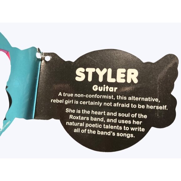 Hard Rock Cafe Roxtars Styler Punk Kitty Cat Plush Stuffed Goth Purple Black 7" - Picture 13 of 15